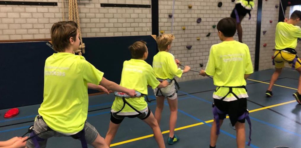 Judo en wandklimmen bij Sportklas 1